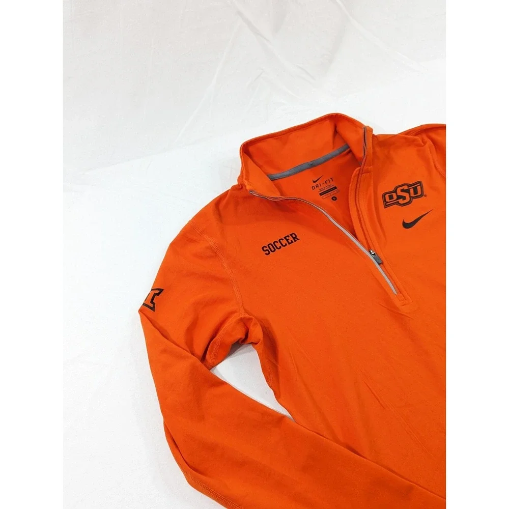 Nike Dri Fit Oklahoma State Cowboys Soccer Nike Quarter Zip Women's‎ Small